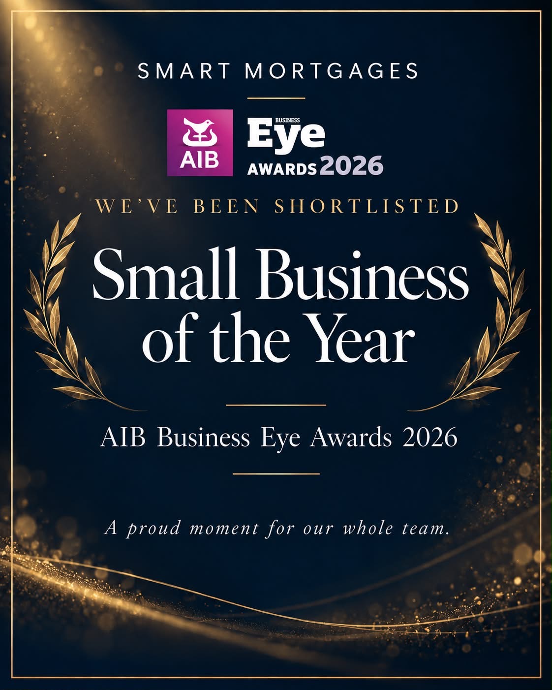 Smart Mortgages shortlisted for Small Business of the Year at the AIB Business Eye Awards 2026